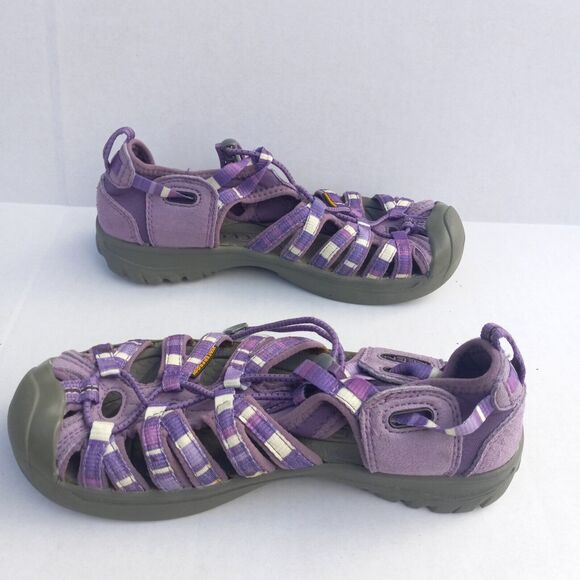 Girls Keen Whisper Closed Toe Sandal-Size 4-Purple-Waterproof-Quick Dry-Outdoor - Picture 4 of 9